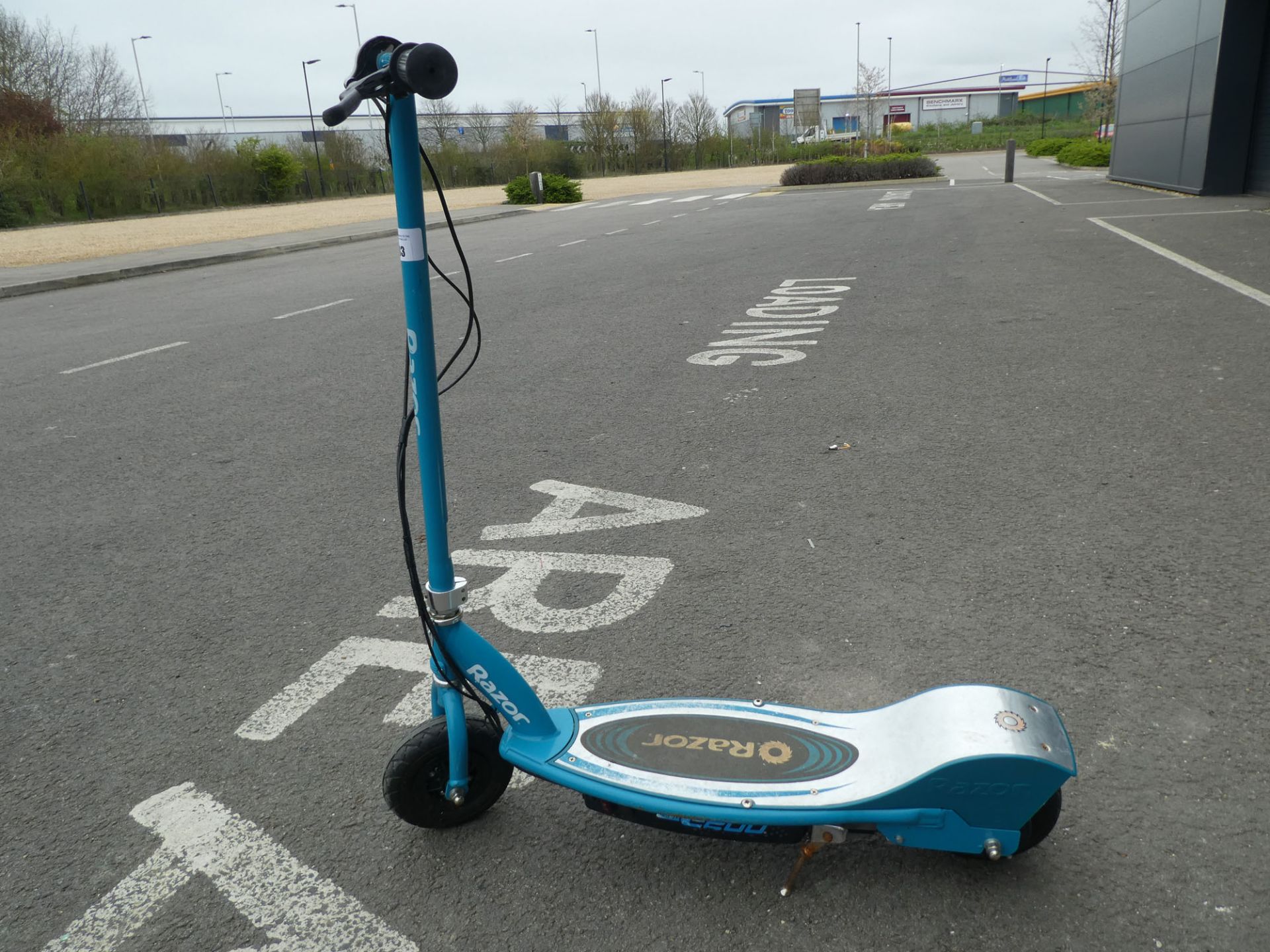 Razor green electric scooter with charger