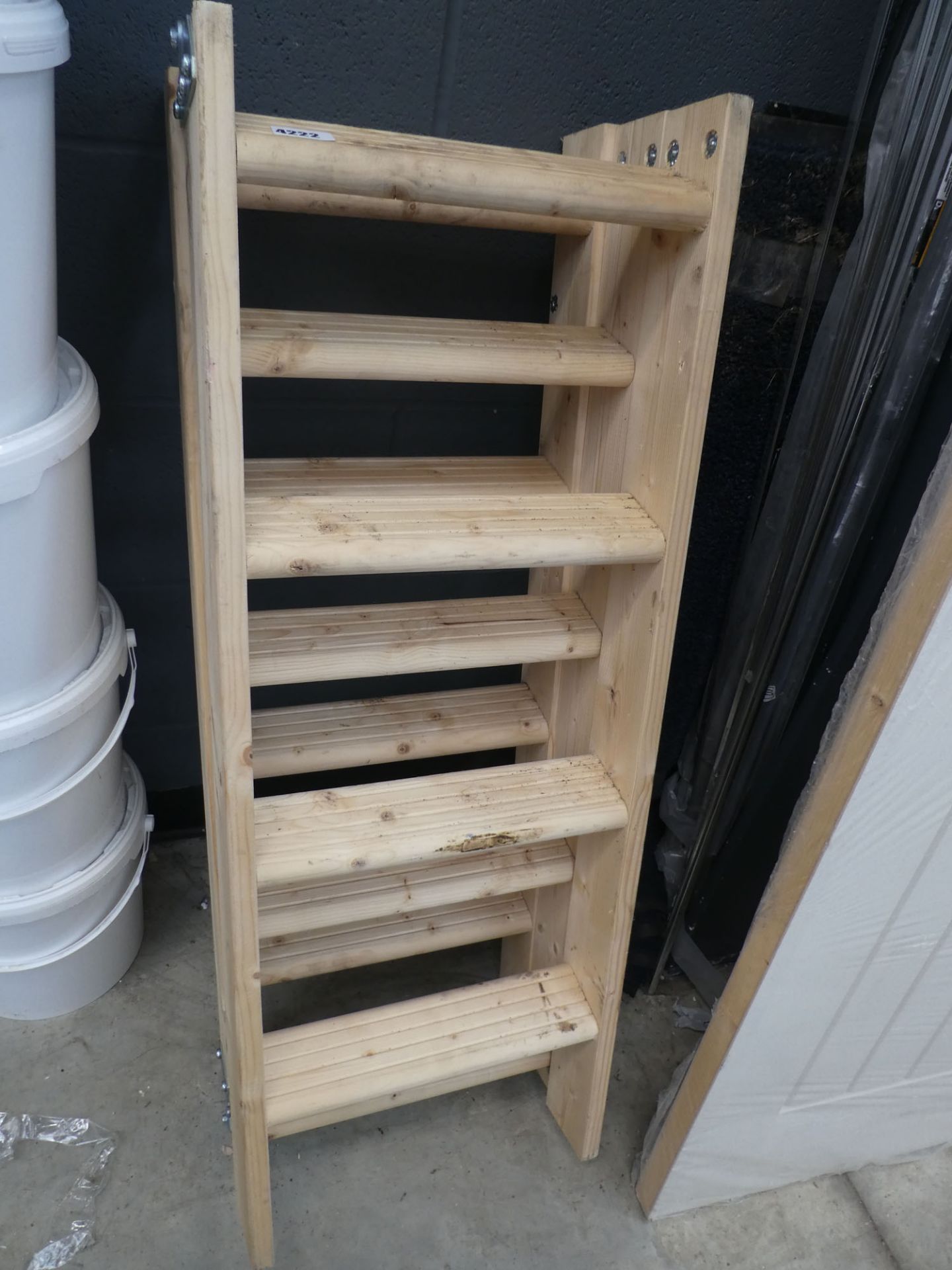 Wooden loft ladder