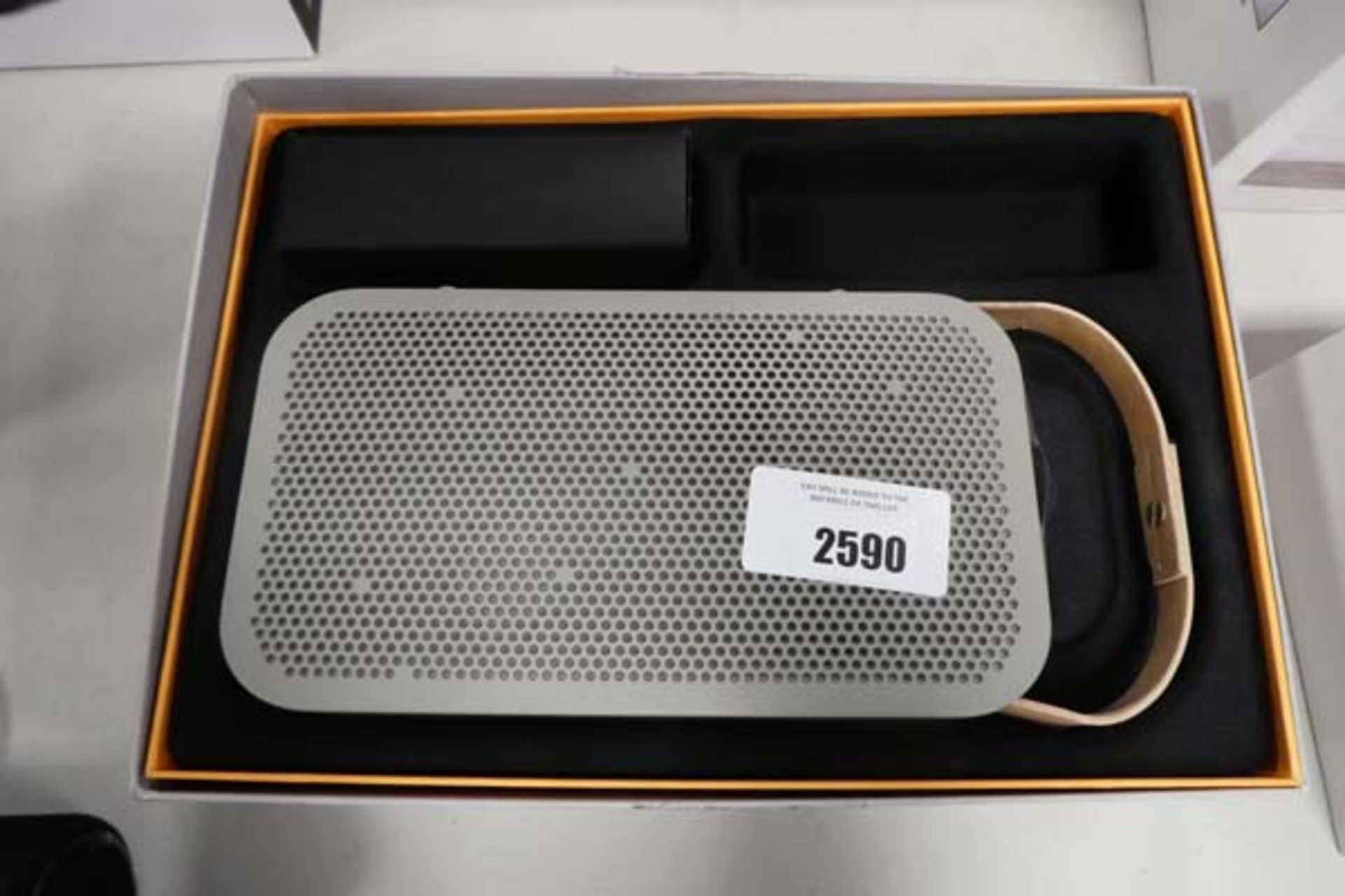 Bang & Olufsen A2 portable bluetooth speaker with box