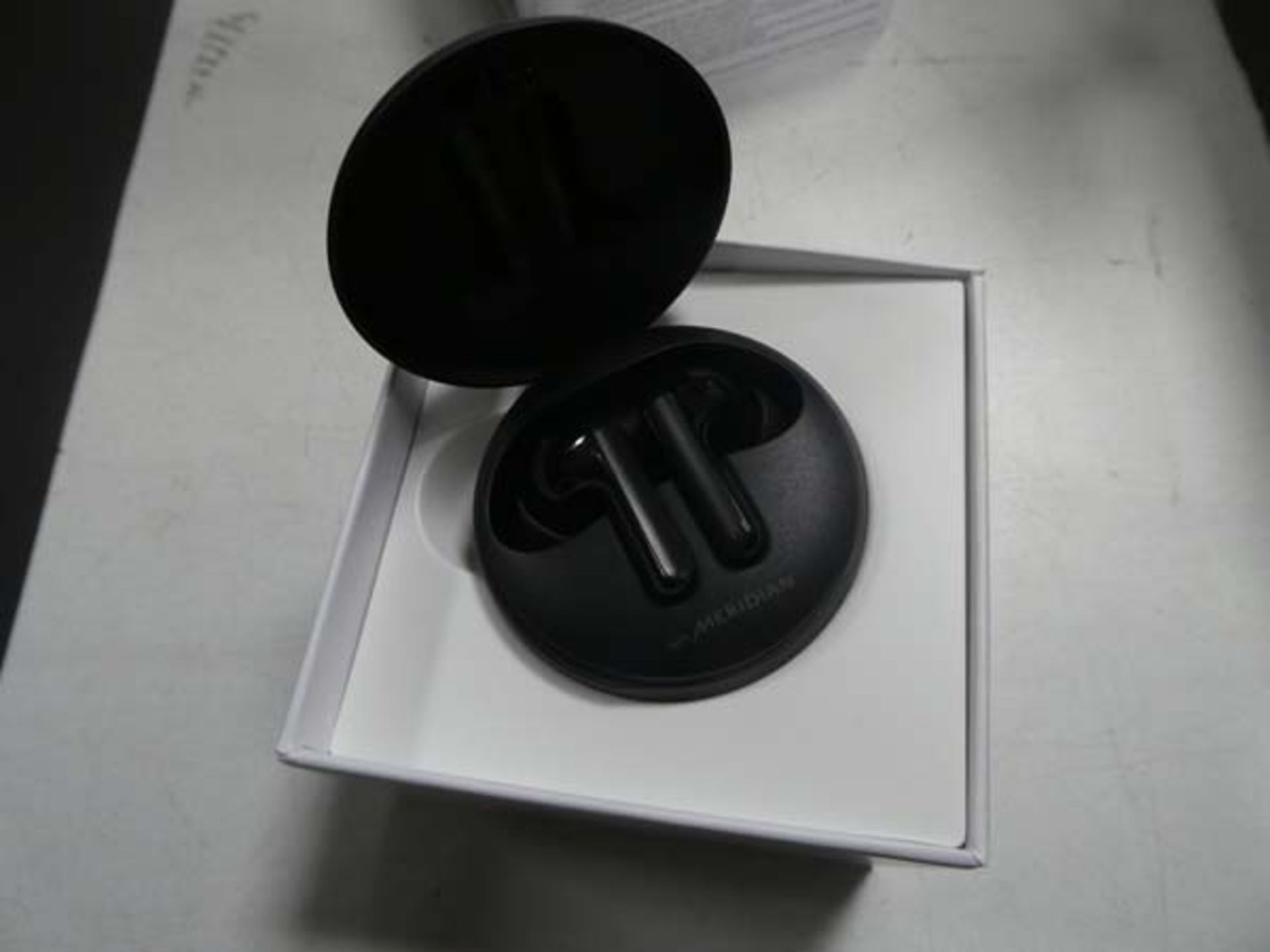 2111 - LG UV Nano Tone Free wireless headphones with charging case and box