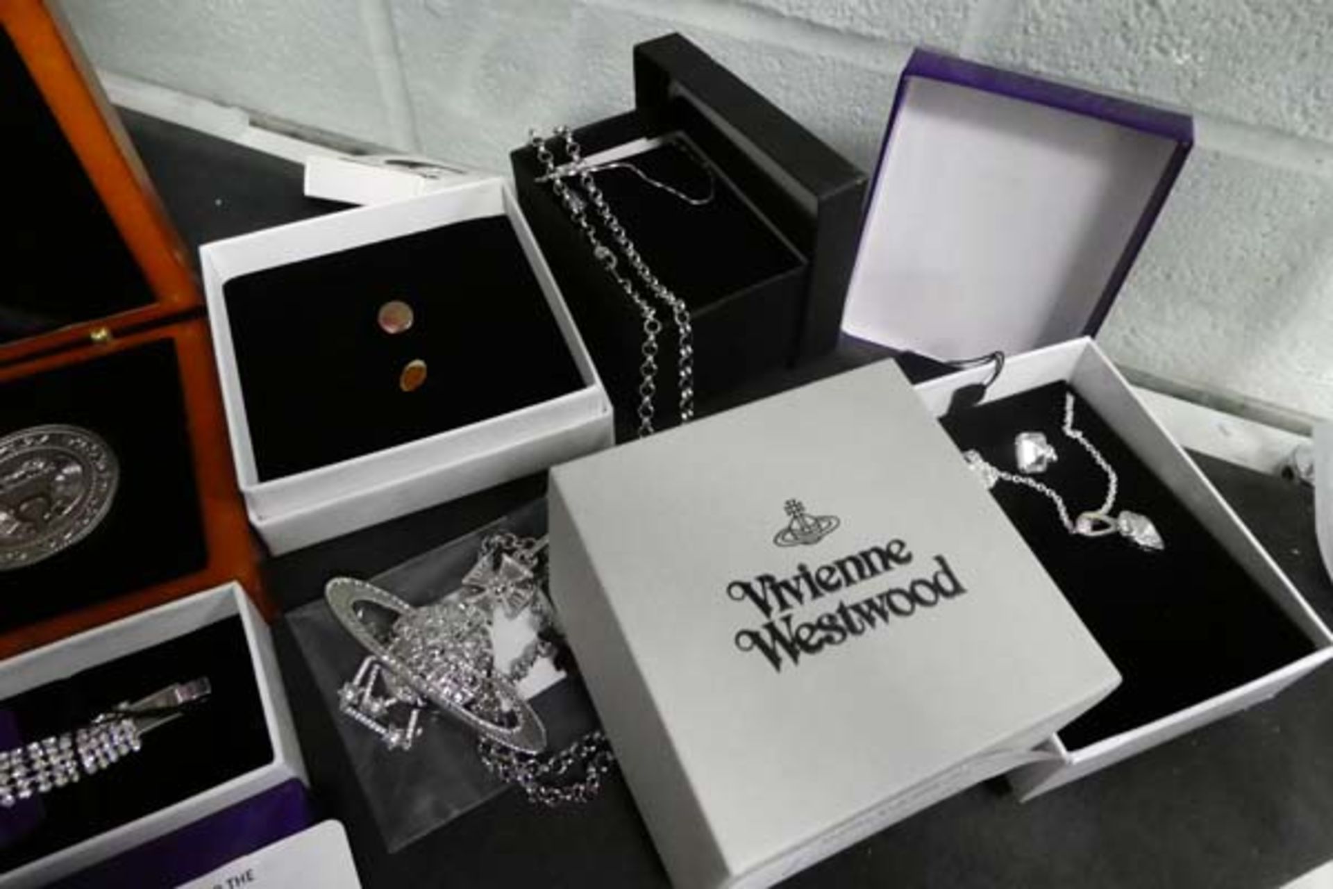 Selection of costume jewellery items, Zippo lighter and other jewellery items to include - Image 4 of 4