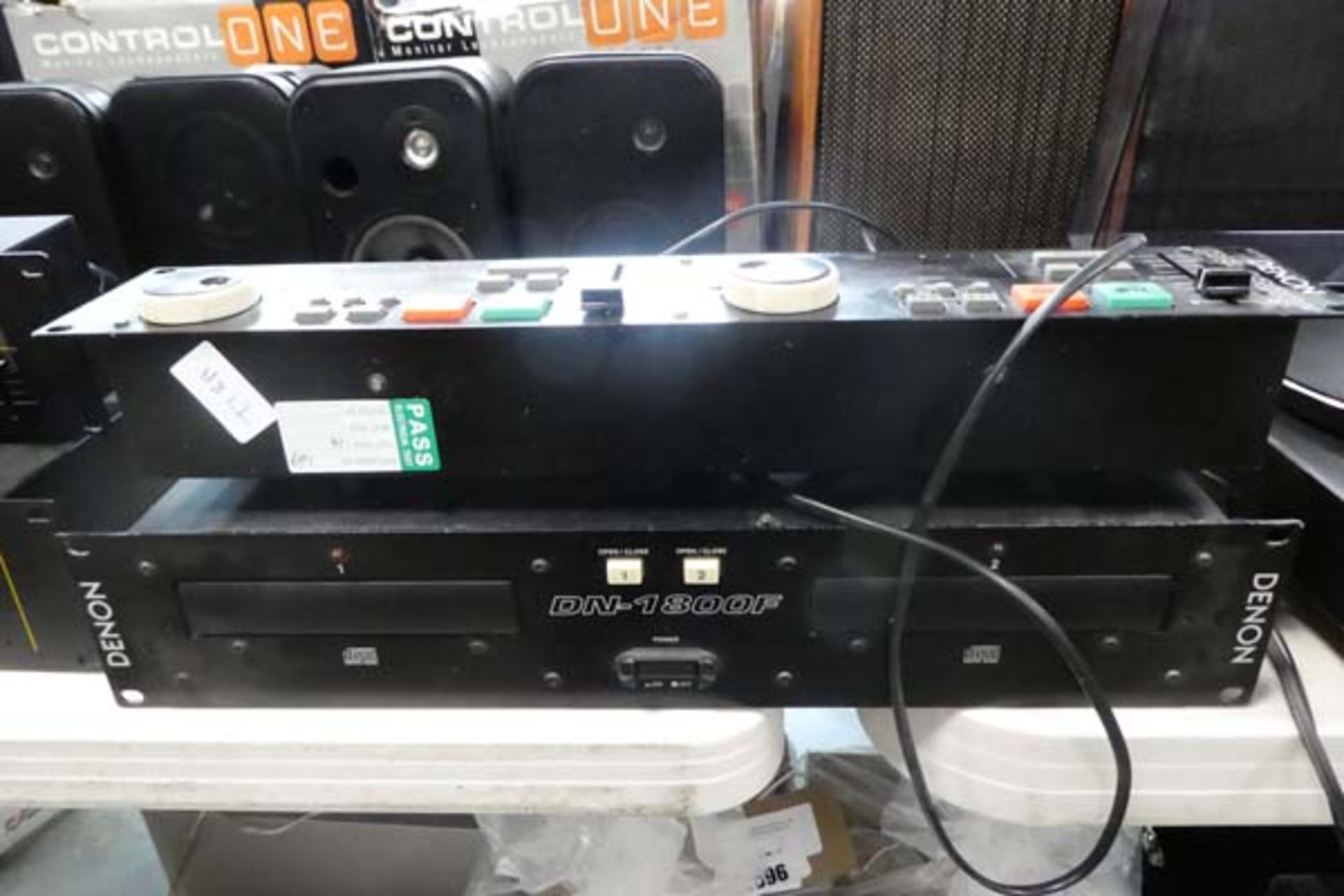 (TN169) Dennon DN1800F pitch control unit together with twin CD player