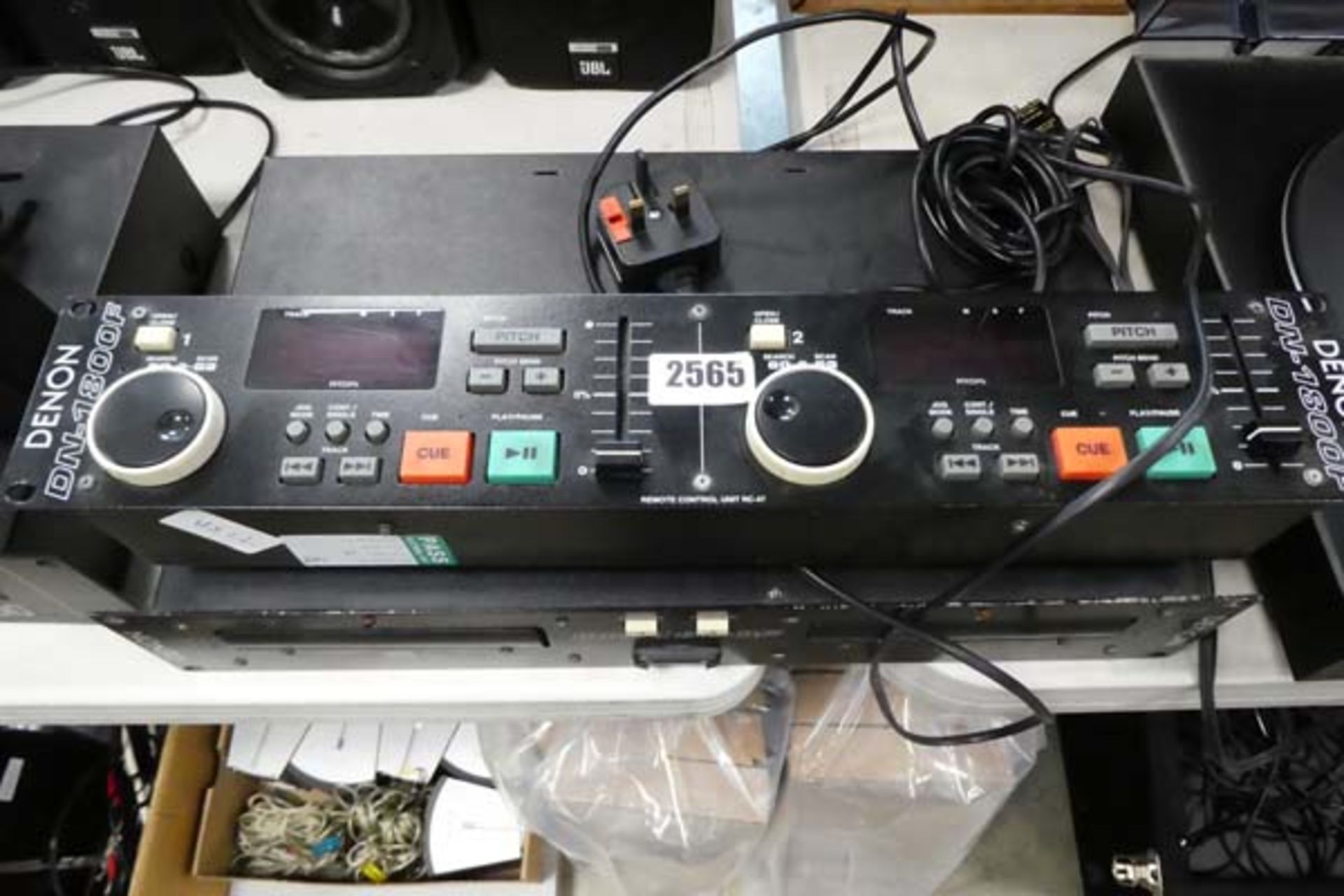 (TN169) Dennon DN1800F pitch control unit together with twin CD player - Image 2 of 2