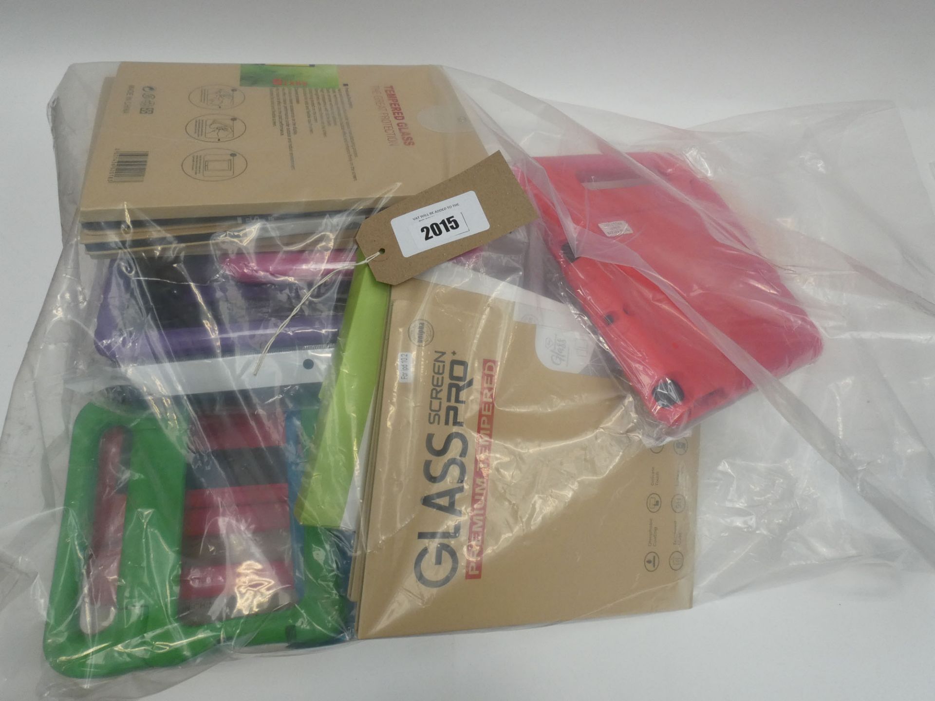 Bag containing quantity of tablet cases and covers