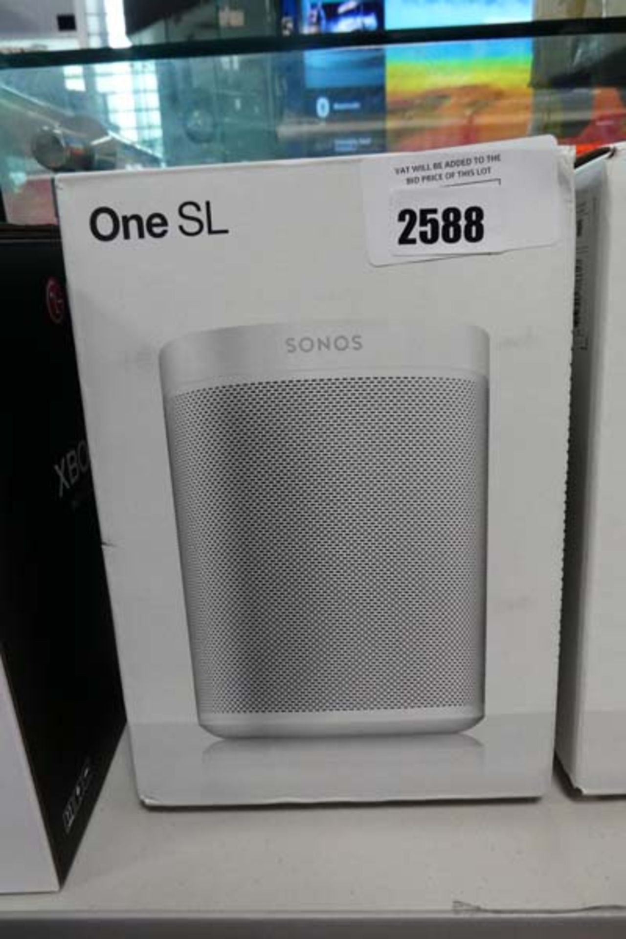 Sonos One SL speaker in white with box Good condition, untested