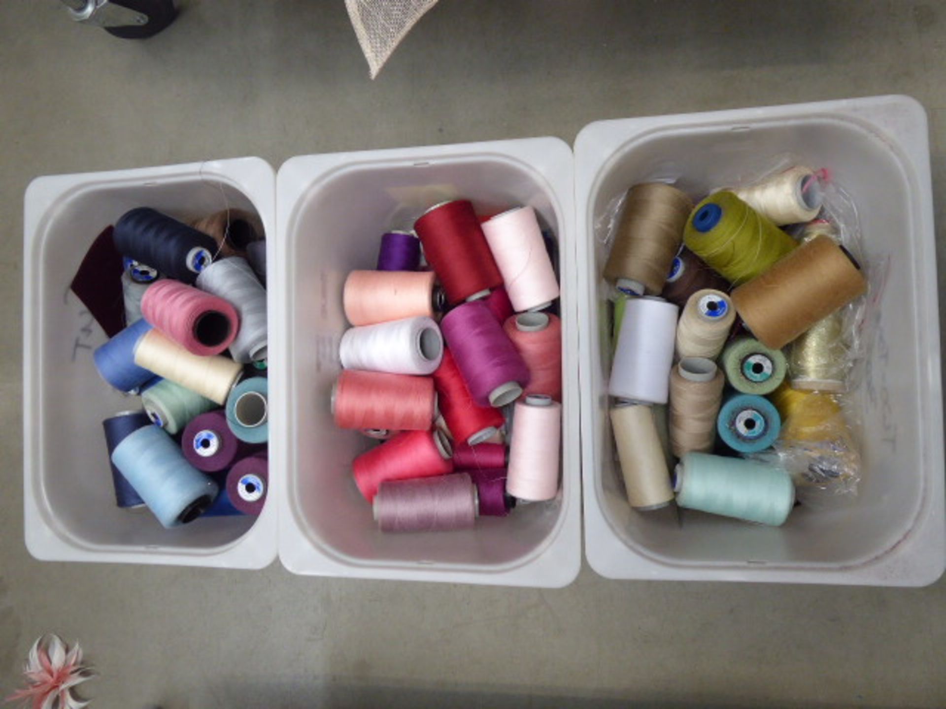 3 boxes of thread