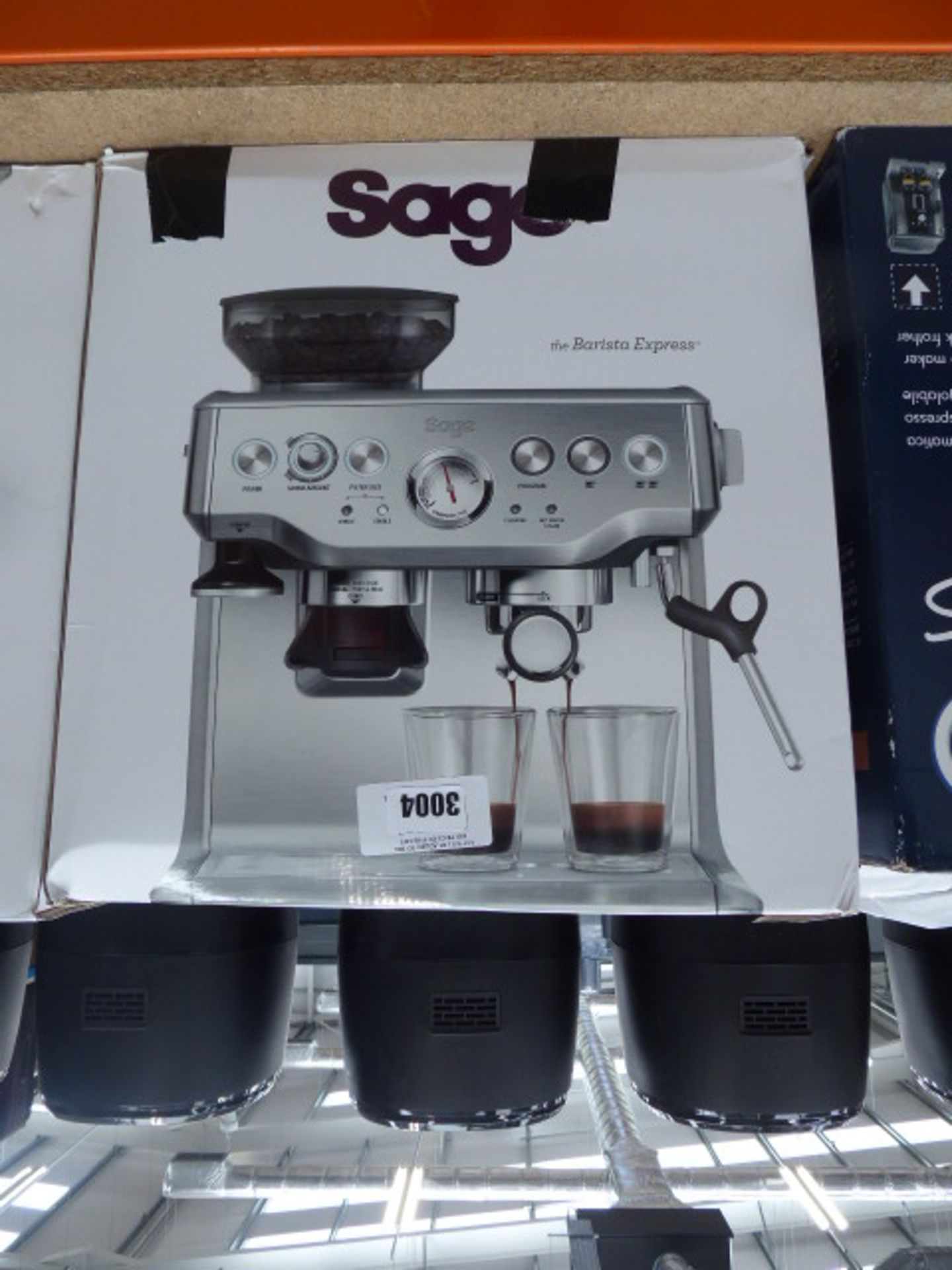 Sage Barista Express coffee machine with box