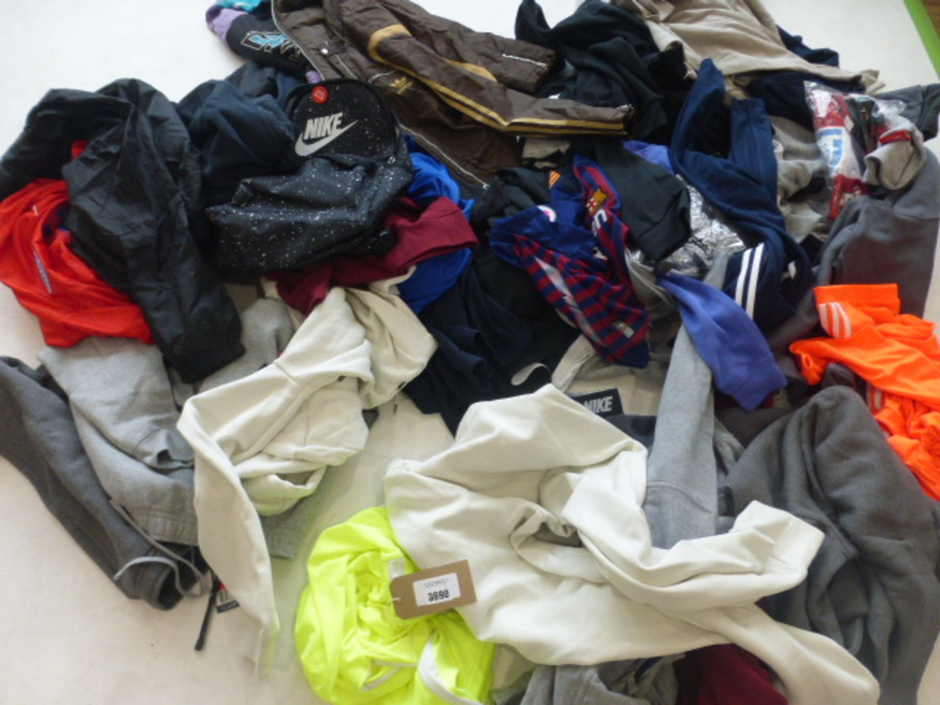 Large selection of used sportswear