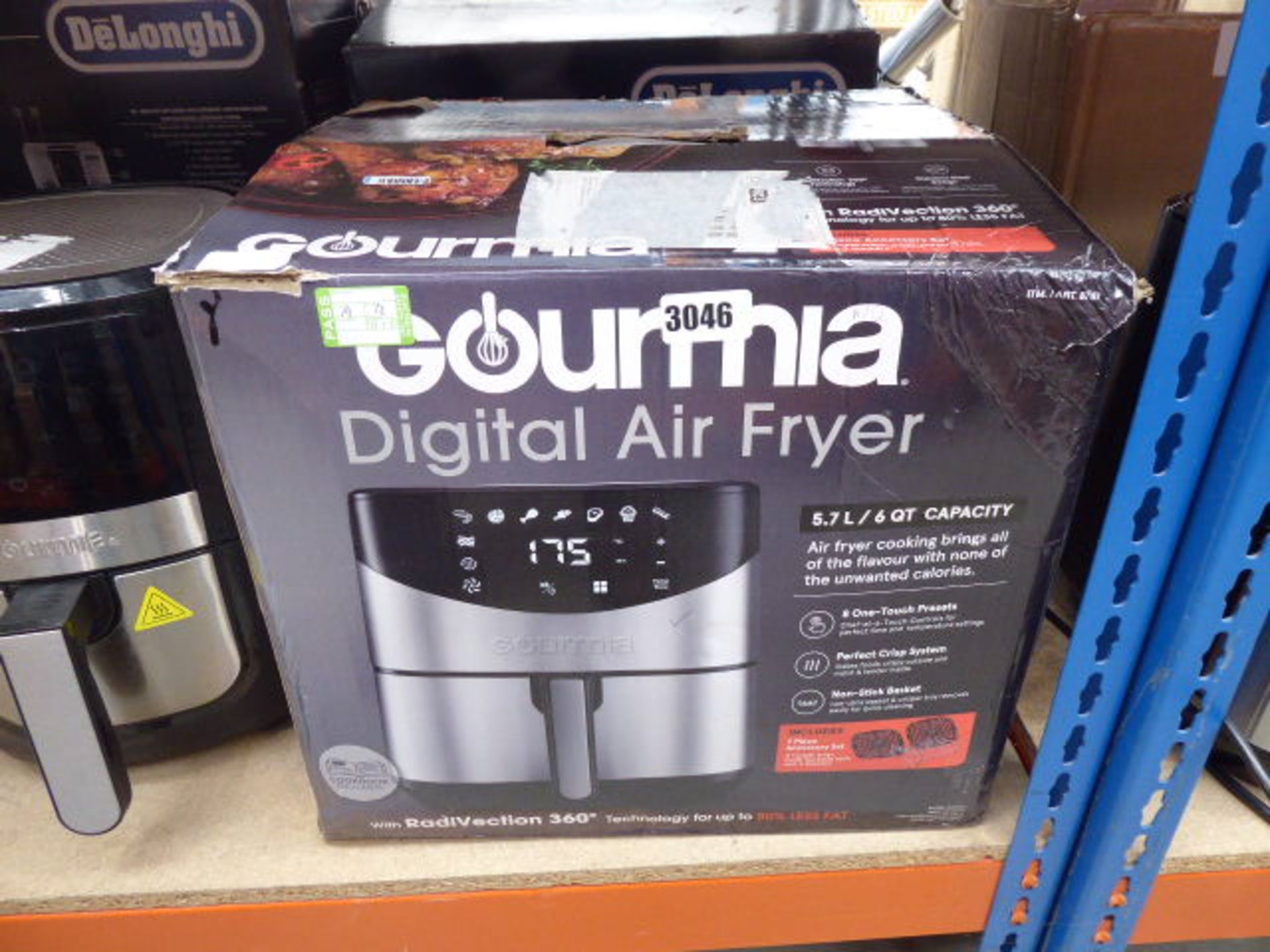 (TN13) Gourmet digital air fryer (incorrect box)