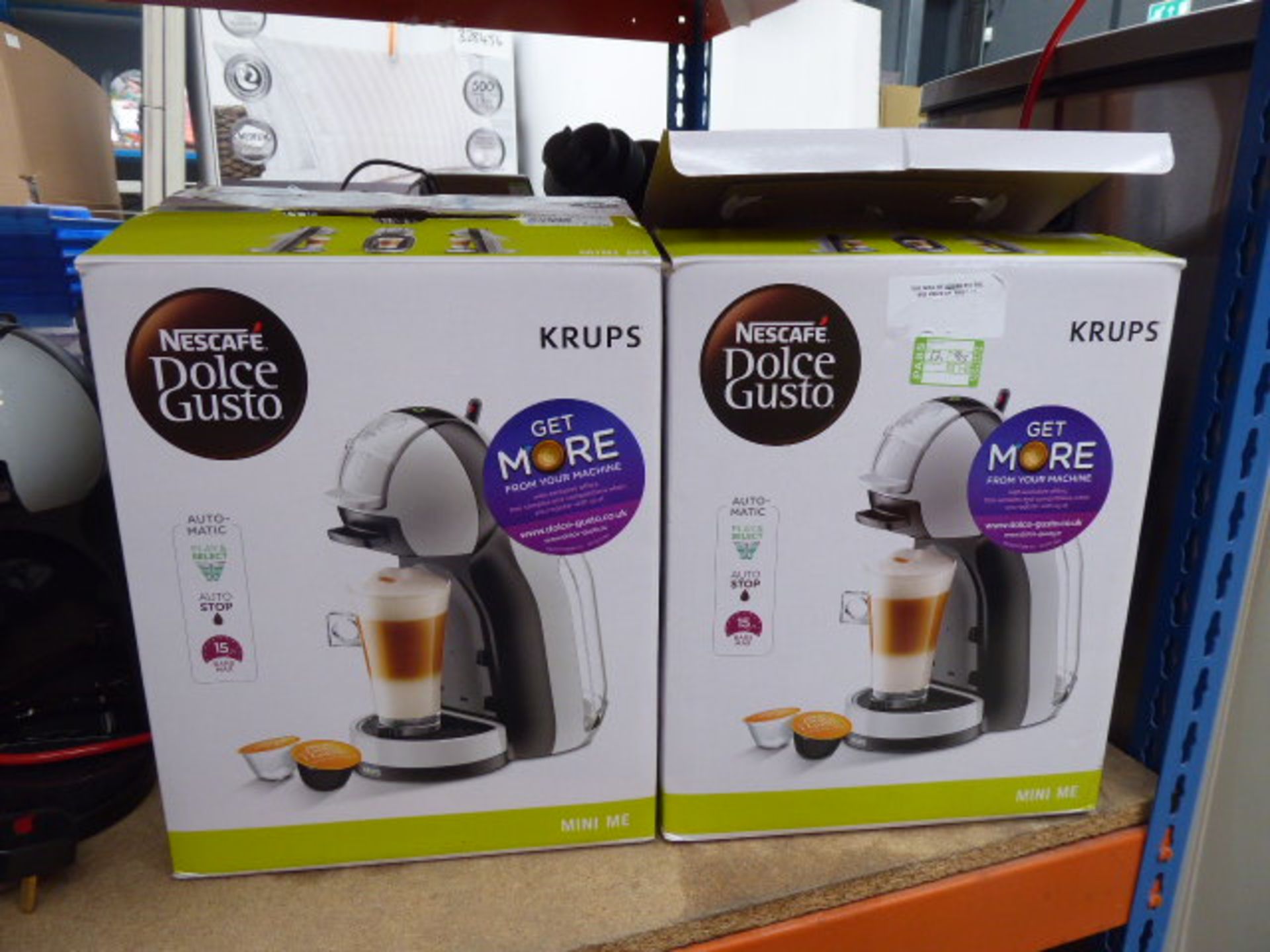 3032 - 2 boxed Nescafe Dolce Gusto coffee machines with boxes Light use