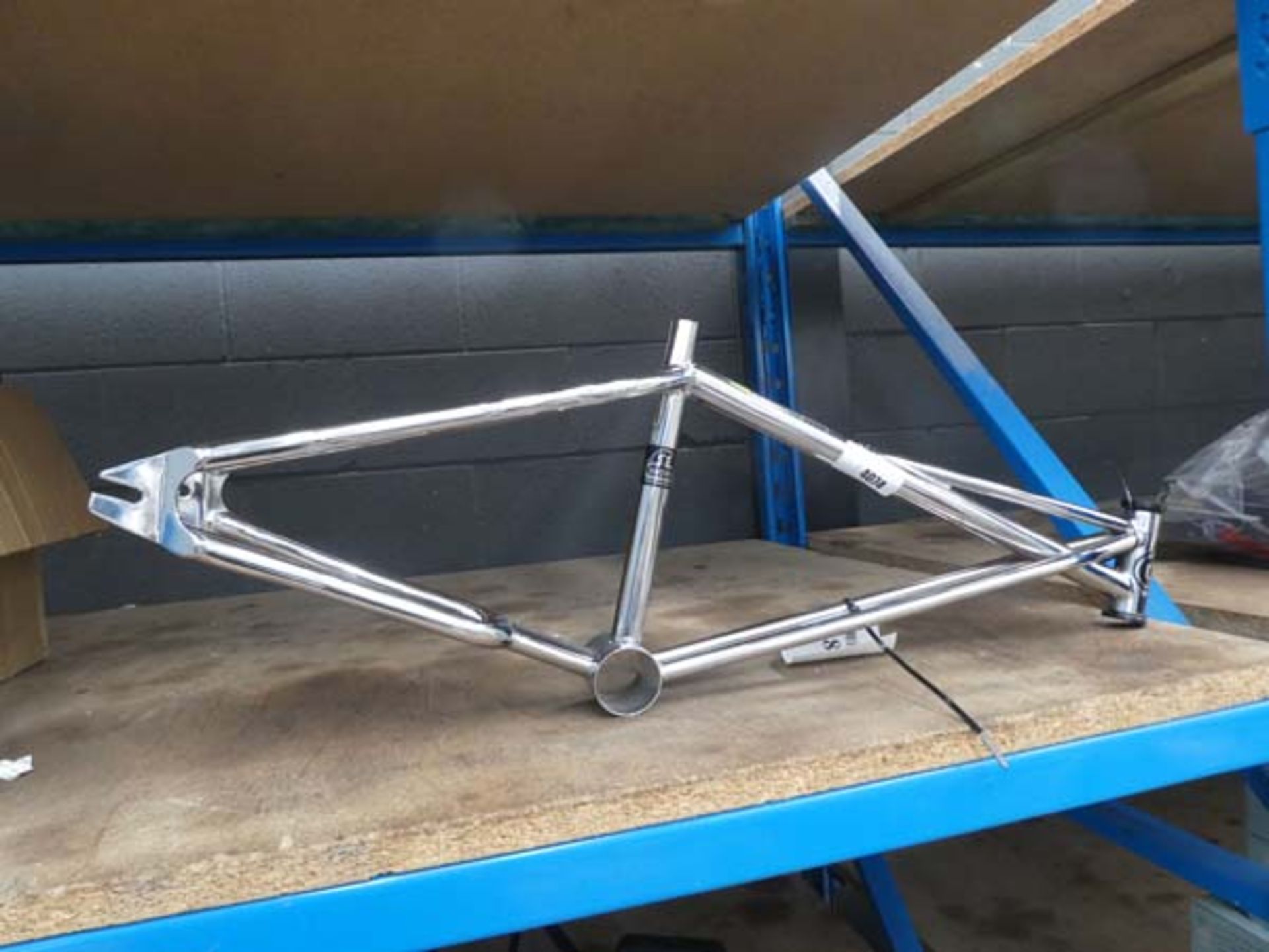 Chrome bike frame