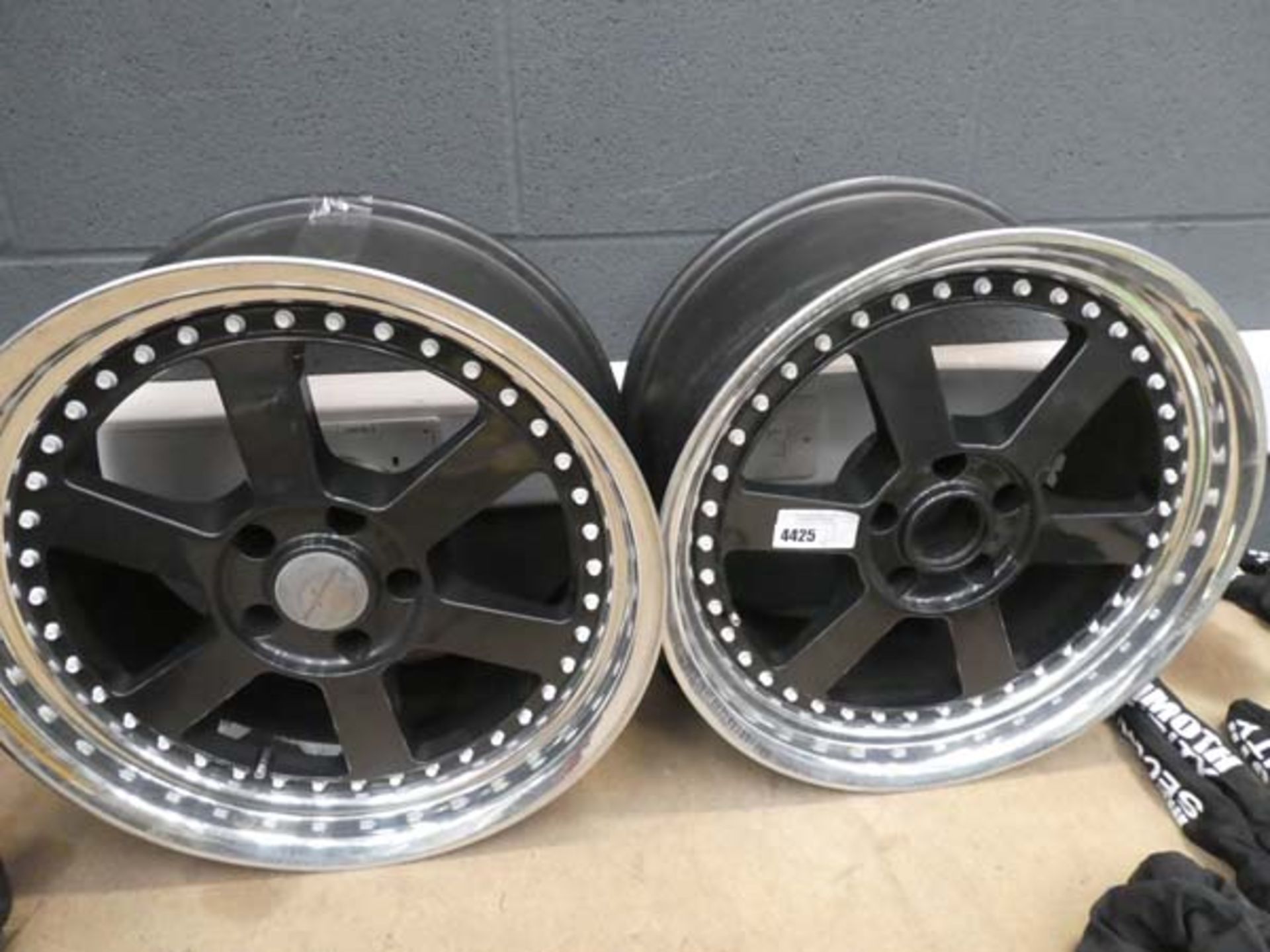 2x large Tommy Kaina alloy wheels