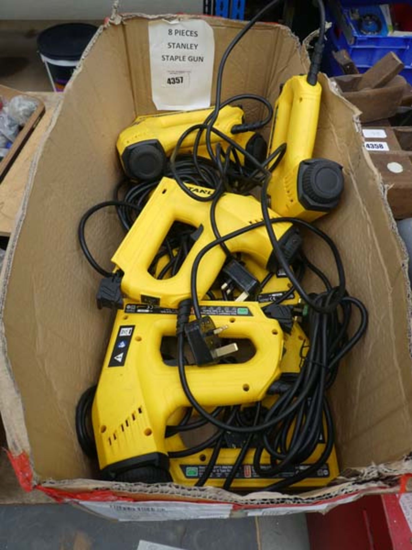 8 Stanley electric staple guns