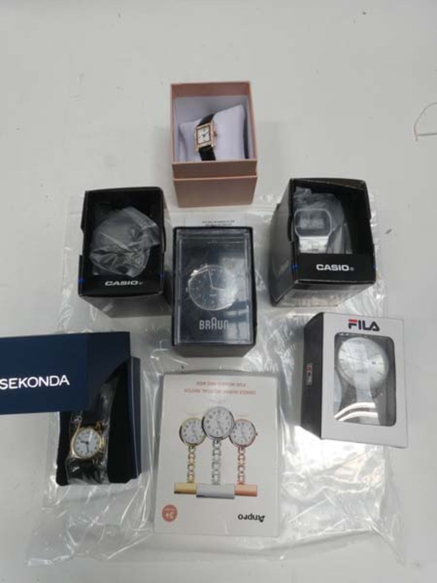 Quantity of various boxed wristwatches