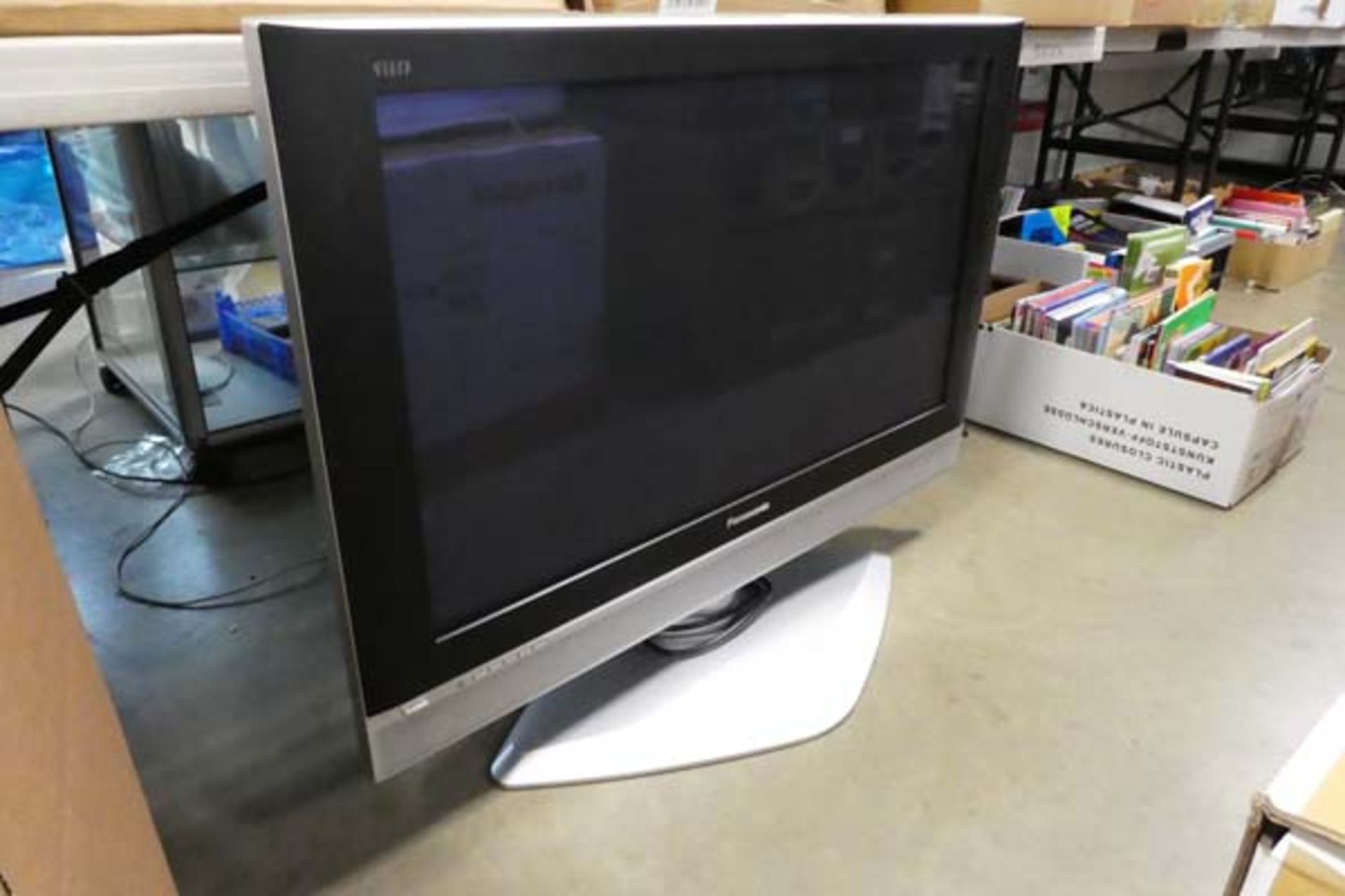 Panasonic 37'' TV with silver frame no remote