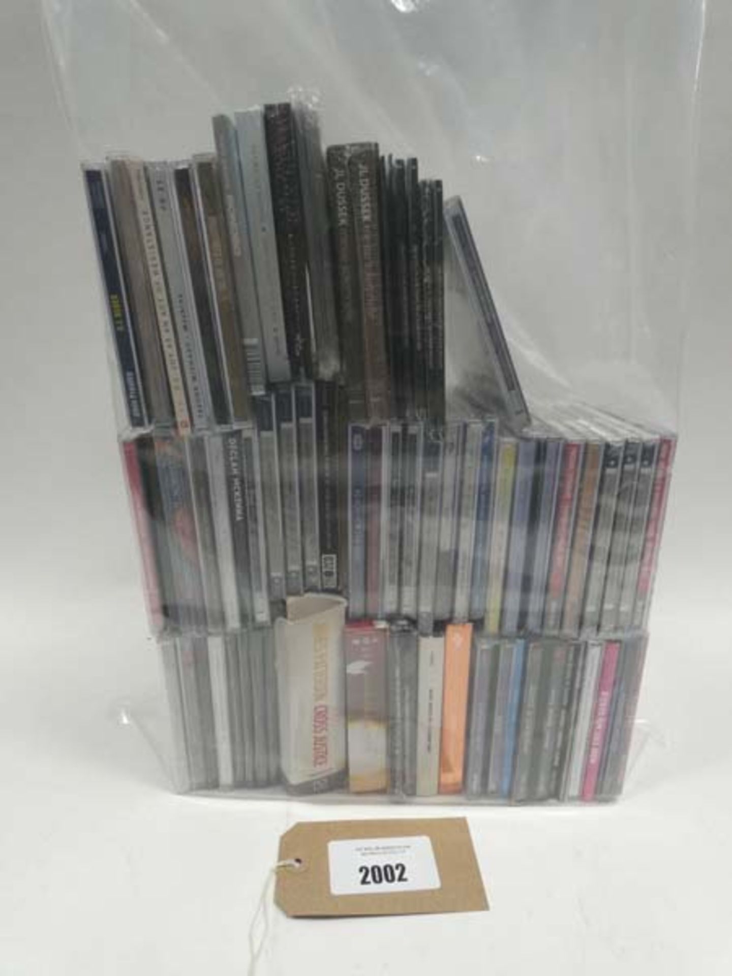 Bag containing quantity of music CD albums