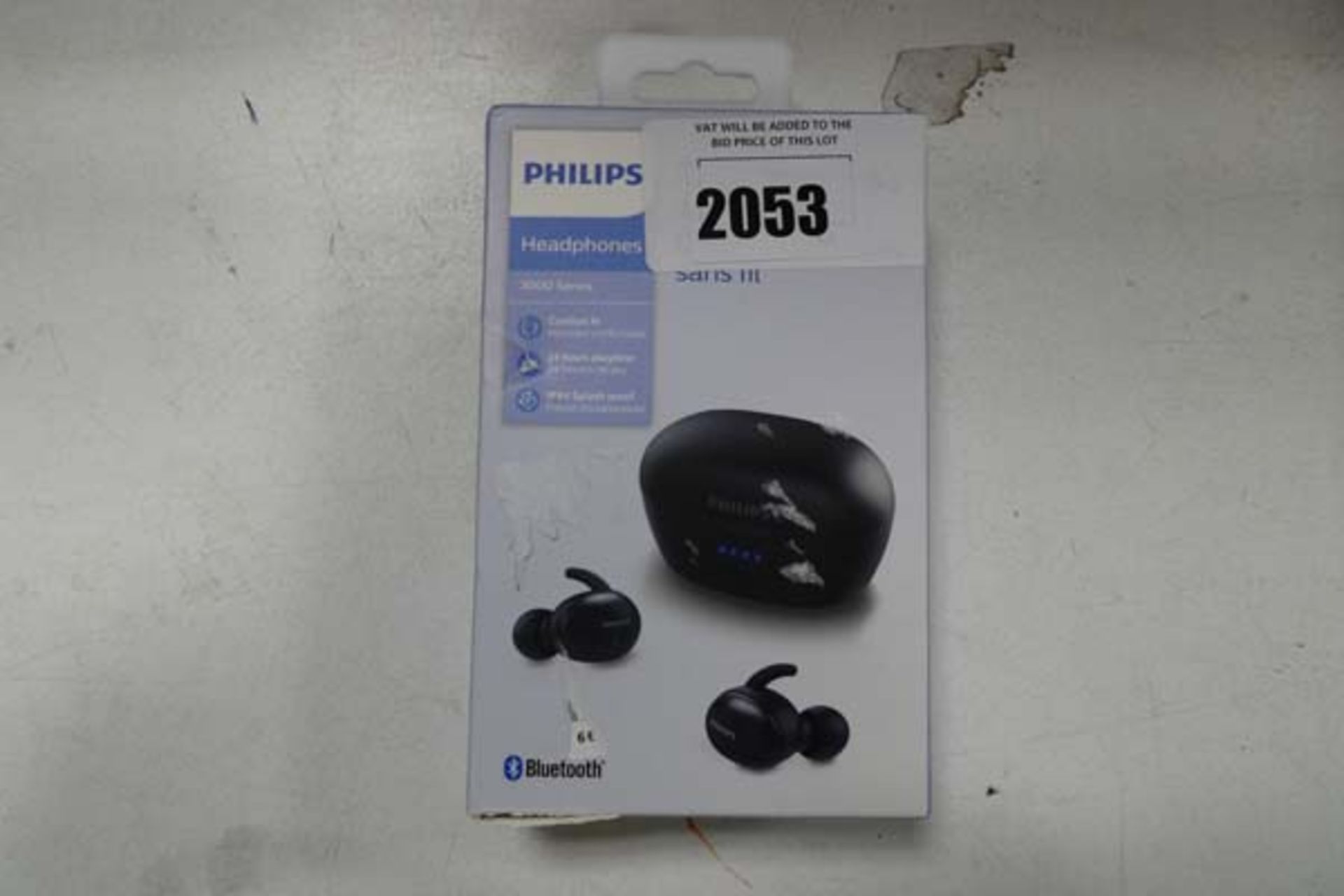 Philips headphones 3000 series wireless headset with charging case and box - Image 2 of 2