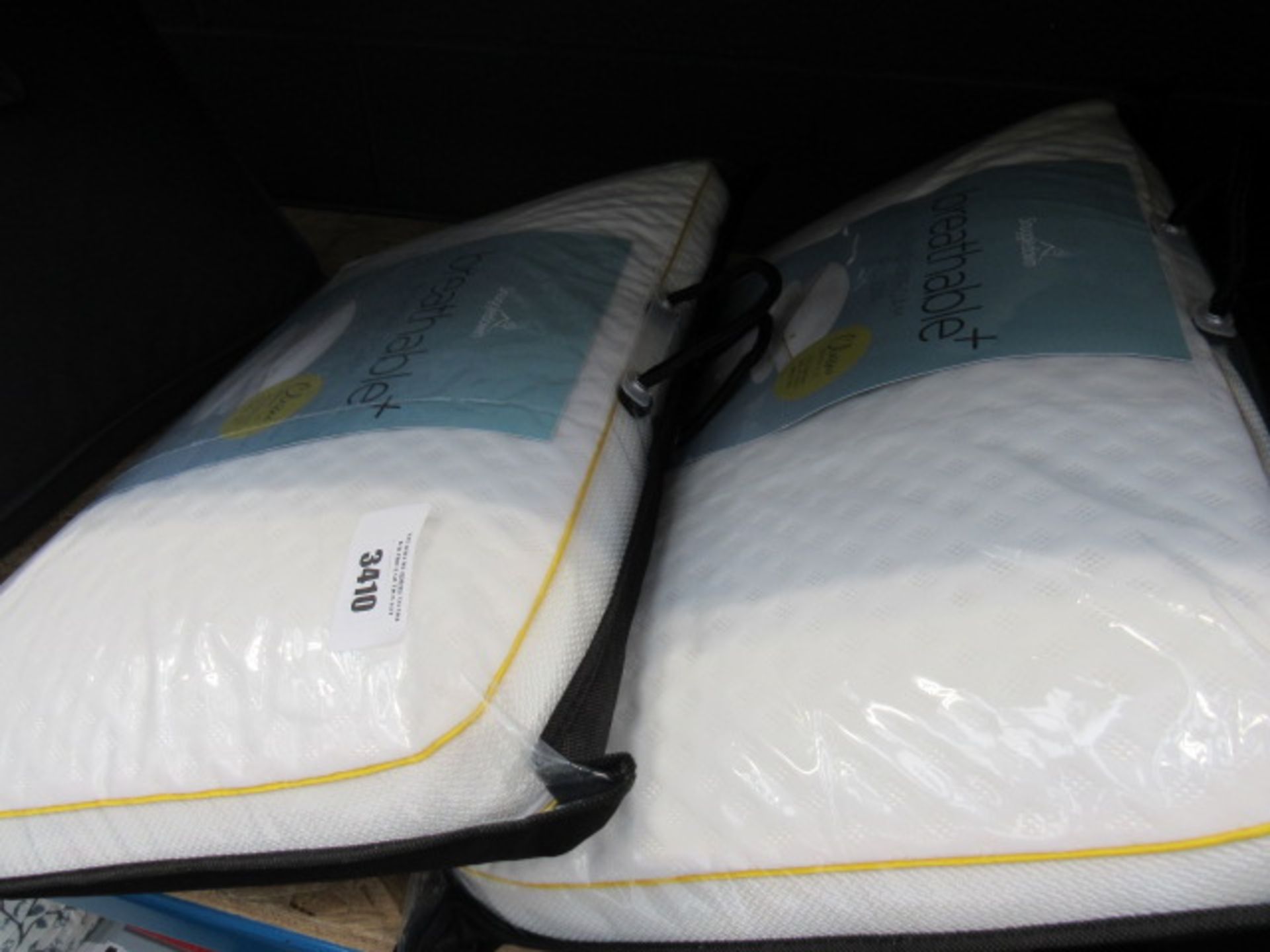 Two memory foam breathable pillows