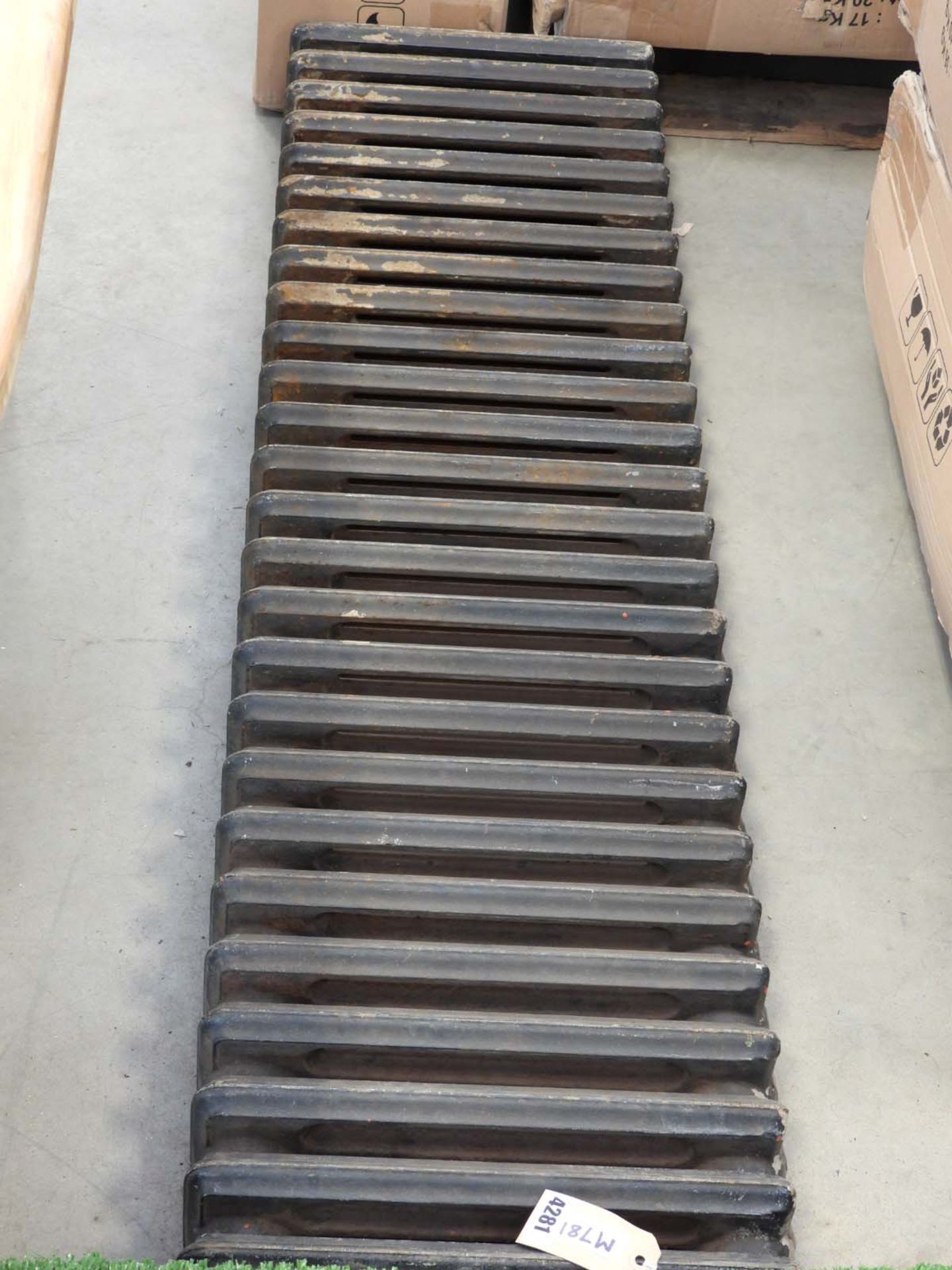 Large cast iron radiator