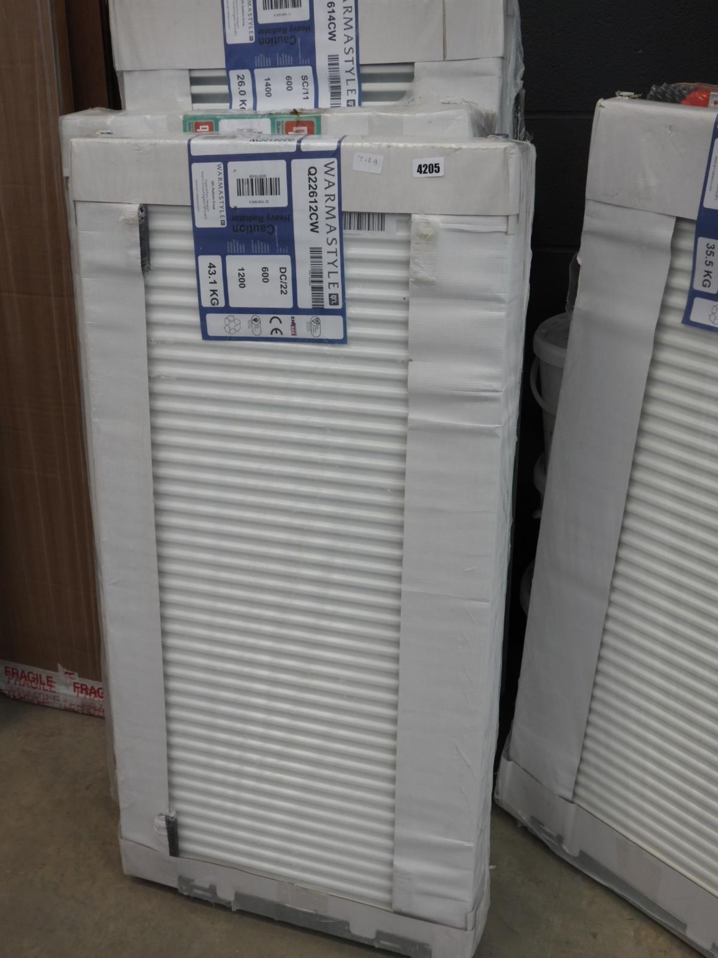 7 various sized assorted radiators