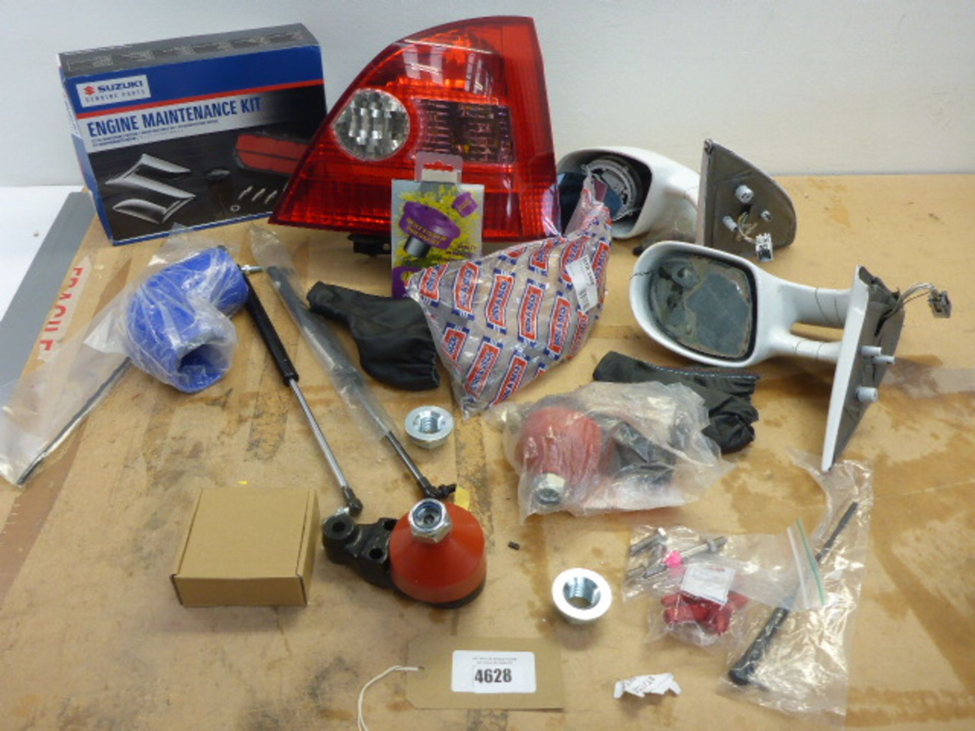 Rod End, wing mirrors, light casing, Engine maintenance kit, bike shock absorbers and car parts