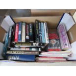 Box containing a quantity of Dick Francis and other novels