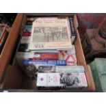 Box containing military related reference books