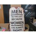 5295 Modern sign - Women are always right