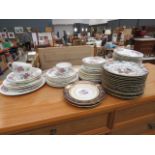 Quantity of Wedgwood floral pattern crockery, plus Aynsley plates