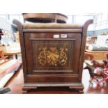 Edwardian inlaid and full front music stool