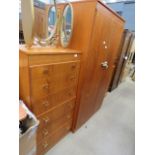 Remploy double wardrobe plus a chest of six drawers