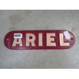Painted Ariel sign