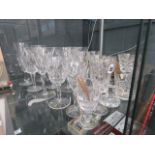 Quantity of Waterford and other crystal glasses