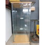 Glass display cabinet