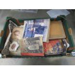Box containing Coronation, Silver Jubilee and other Royalty ephemera and books