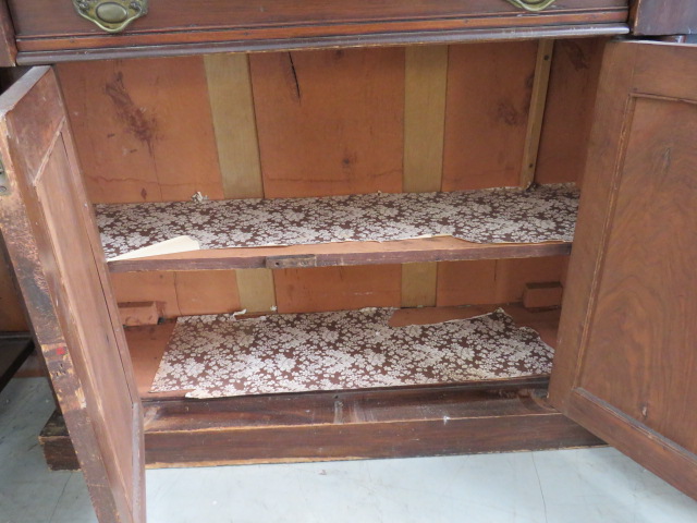 Victorian mirror backed sideboard - Image 2 of 2