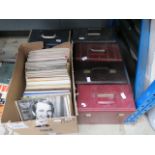 6 boxes containing a large quantity of vinyl records