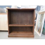 5047 - oak open fronted bookcase