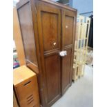 Dark oak double wardrobe