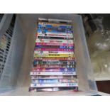 Box containing a quantity of DVD's