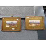 Pair of L Carlisle Dartmoor paintings