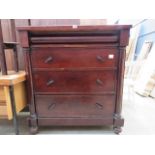 Mahogany Scotch chest with 4 drawers