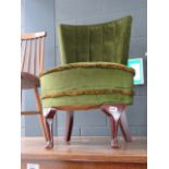 Olive green Wade upholstered nursing chair