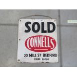 Enamelled Connells of Bedford Estate Agents sign