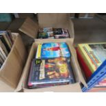 2 boxes containing DVD's