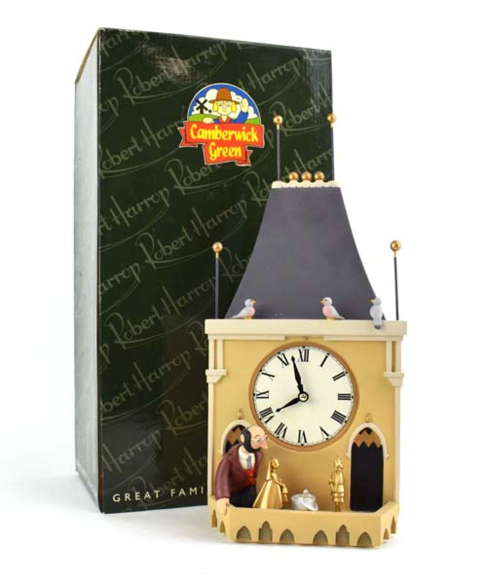 A Robert Harrop Camberwick Green figure: CGMB4 Trumpton Townhall Clock (musical box), boxed