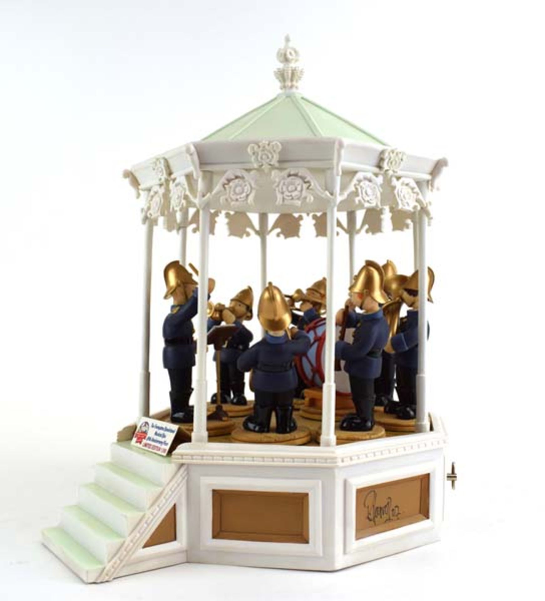 A Robert Harrop Camberwick Green figure: CGMB7 Trumpton Bandstand (musical box), together with seven - Image 4 of 4