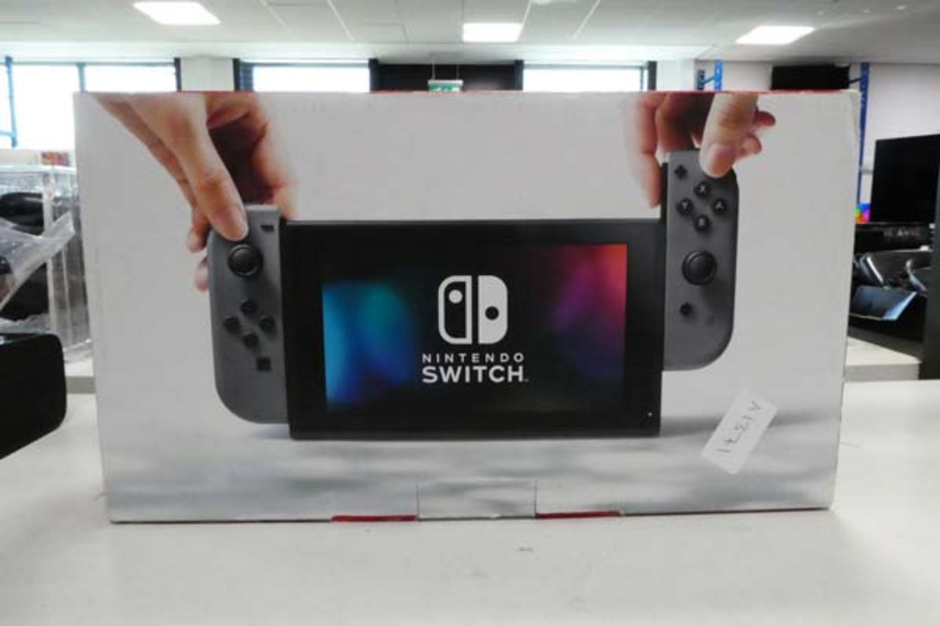 Nintendo Switch console with dock, charger and JoyCons, includes box - Image 2 of 2