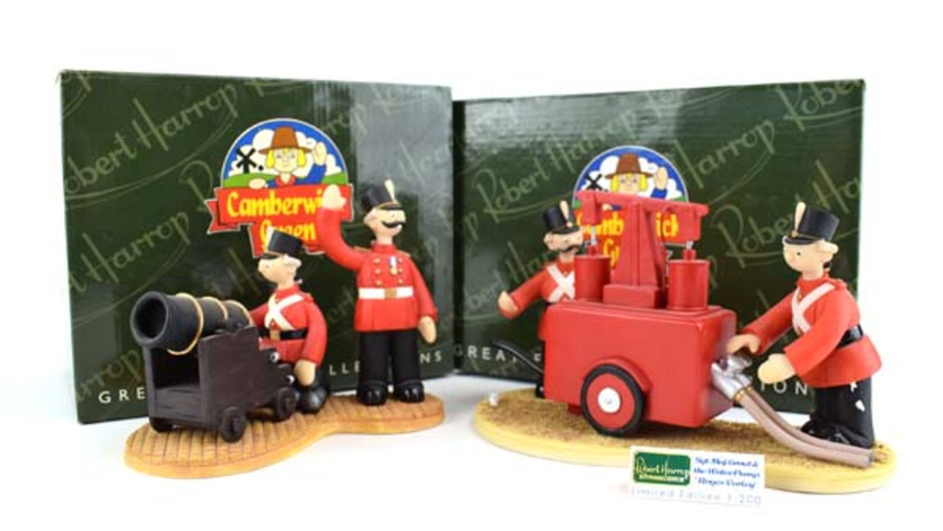 Two Robert Harrop Camberwick Green figures: CGYP07 Sergeant Major Grout and the Water Pump and CGS04