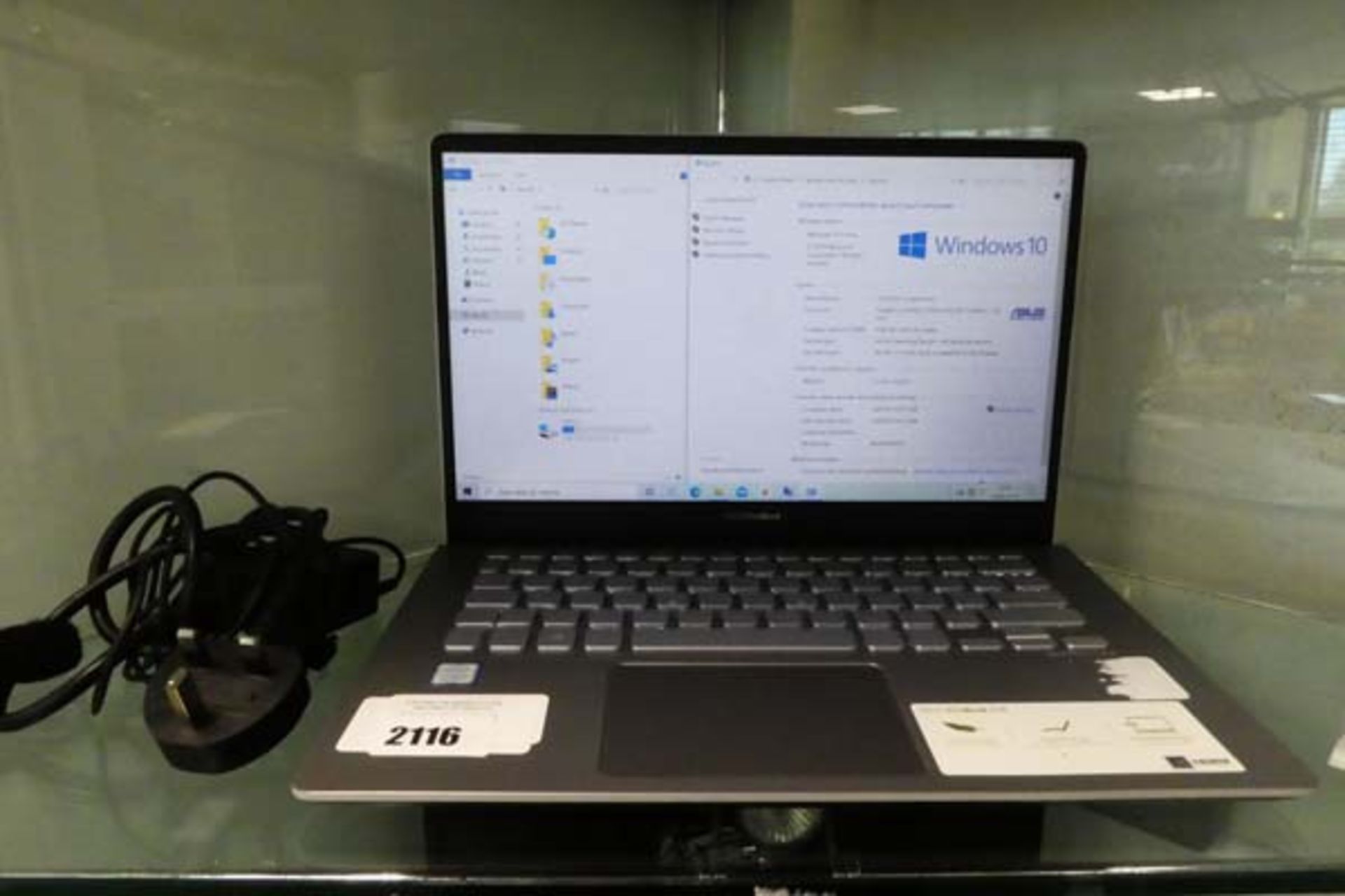 2080 - Asus Vivobook laptop core i3 8th gen processor, 4gb ram, 256gb storage, Windows 10 installed,